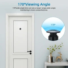 Awapow Tuya Wifi Peephole Camera Mini Door Eye Viewer HD 1080P PIR Night Vision Wireless Motion Detection Smart Home Security