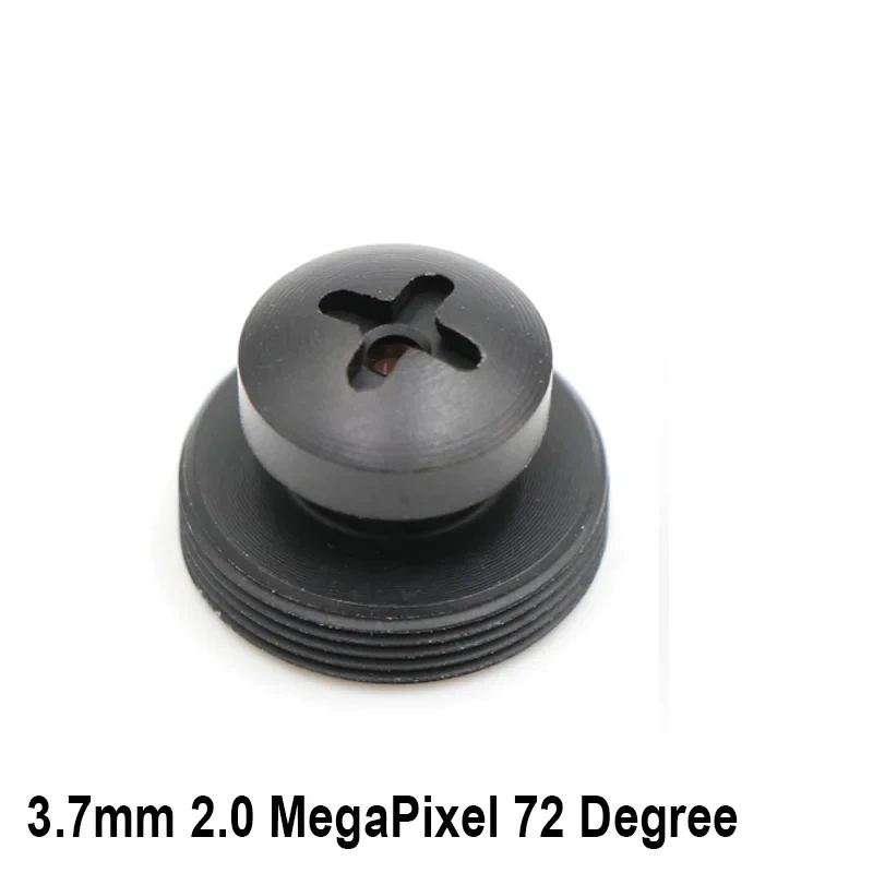 screw lens for CCTV Camera 3.7mm Lens 2.0 MegaPixel Wide-angle 72 Degree M12 x 0.5 Mount Button lens For CCTV Security Camera
