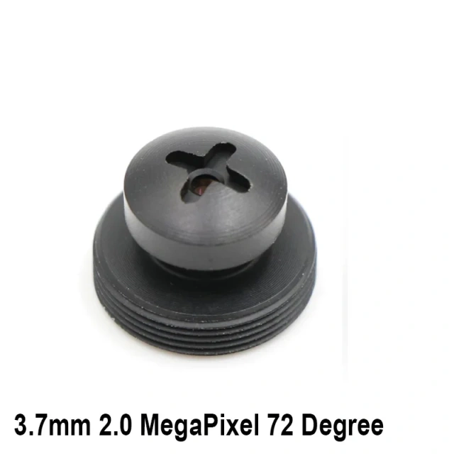 screw lens for CCTV Camera 3.7mm Lens 2.0 MegaPixel Wide-angle 72 Degree M12 x 0.5 Mount Button lens For CCTV Security Camera