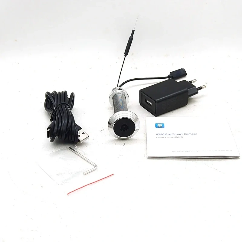 WiFi 16mm Diameter  Door Camera Eye-holeV380 Mini Peephole Security Door Cat Eye Wide Angle IR Infrared Night Vision P2P ONVIF