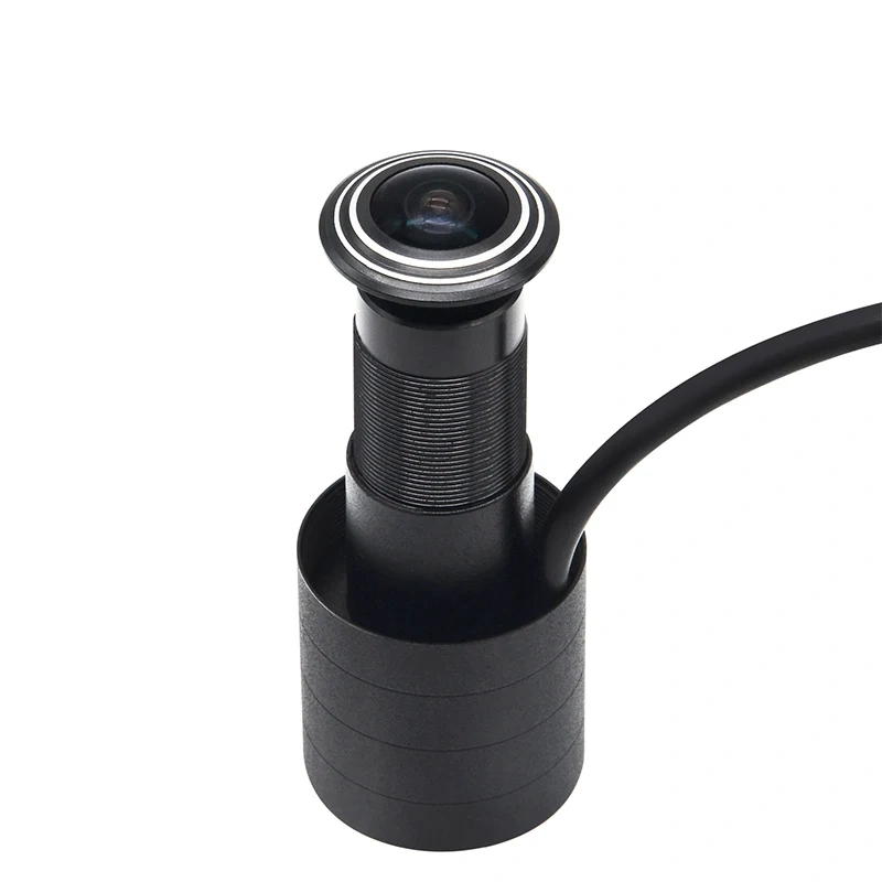 5MP HD Door Eye Hole H.265 1.66mm 1.78mm Wide Angle 180Degree CCTV Network Mini Peephole POE Door IP Camera P2P Audio Microphone