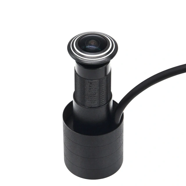 5MP HD Door Eye Hole H.265 1.66mm 1.78mm Wide Angle 180Degree CCTV Network Mini Peephole POE Door IP Camera P2P Audio Microphone