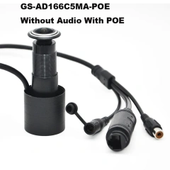 5MP HD Door Eye Hole H.265 1.66mm 1.78mm Wide Angle 180Degree CCTV Network Mini Peephole POE Door IP Camera P2P Audio Microphone