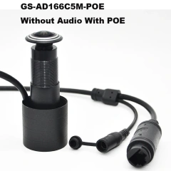 5MP HD Door Eye Hole H.265 1.66mm 1.78mm Wide Angle 180Degree CCTV Network Mini Peephole POE Door IP Camera P2P Audio Microphone