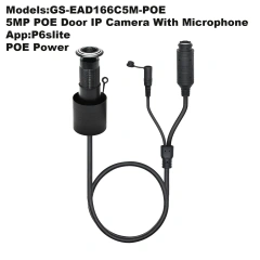 5MP HD Door Eye Hole H.265 1.66mm 1.78mm Wide Angle 180Degree CCTV Network Mini Peephole POE Door IP Camera P2P Audio Microphone