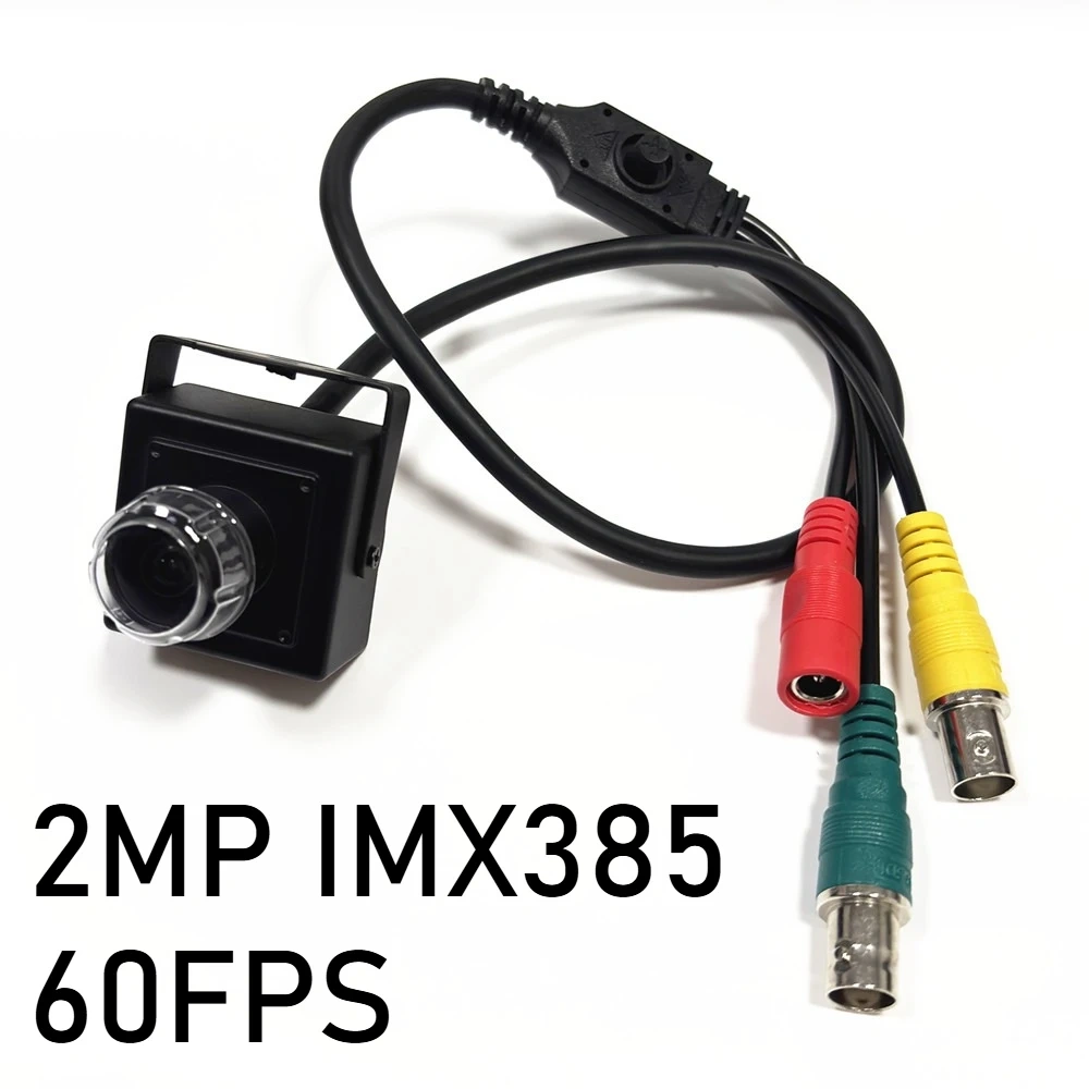 SDI Camera Mini Industrial CCTV HD SDI 2.0MP 1080P 60fps 30fps Imx385 Security Box Analog Cvbs WDR Security Small Sized Square