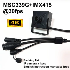 RTMP 12.0 Megapixel Starlight POE 12MP IP Camera Mini MSC338Q 1/2.49 OS12D40 Board Webcam RTSP Photo Snapshot Human Detection