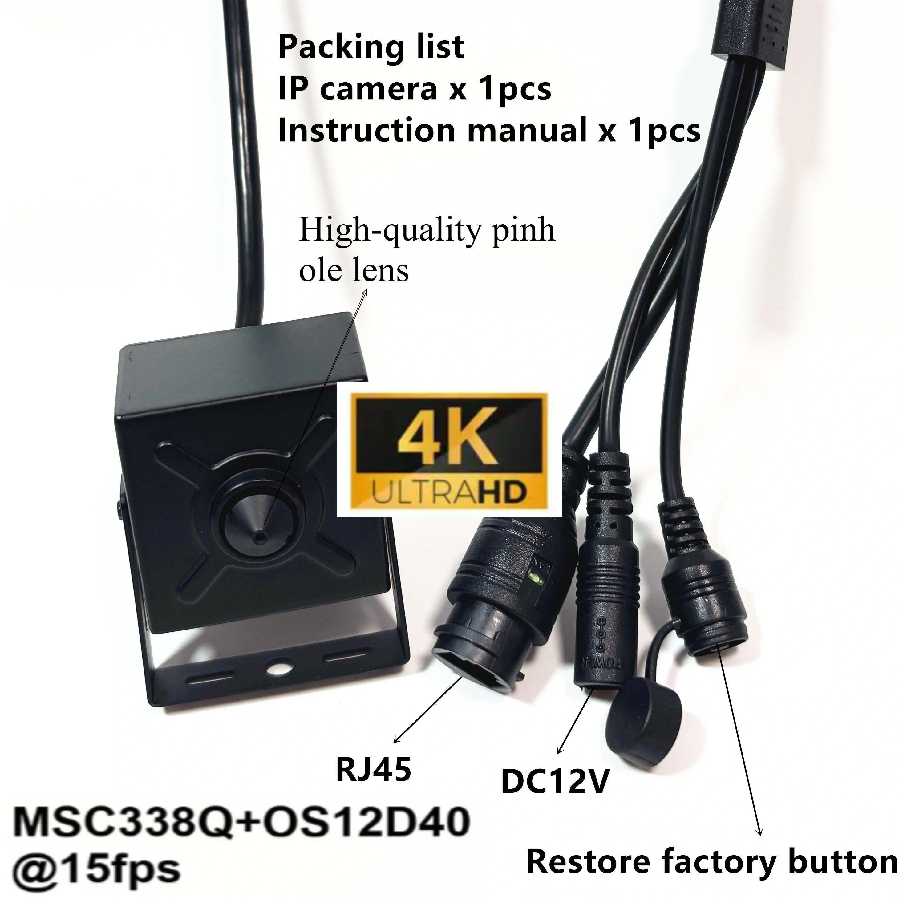 H.265 POE HD 6K 12MP Audio Mini IP Camera 4K 8MP Pin hole 3.7MM Lens Security P2P CCTV Cameras Video Surveillance APP Videolink
