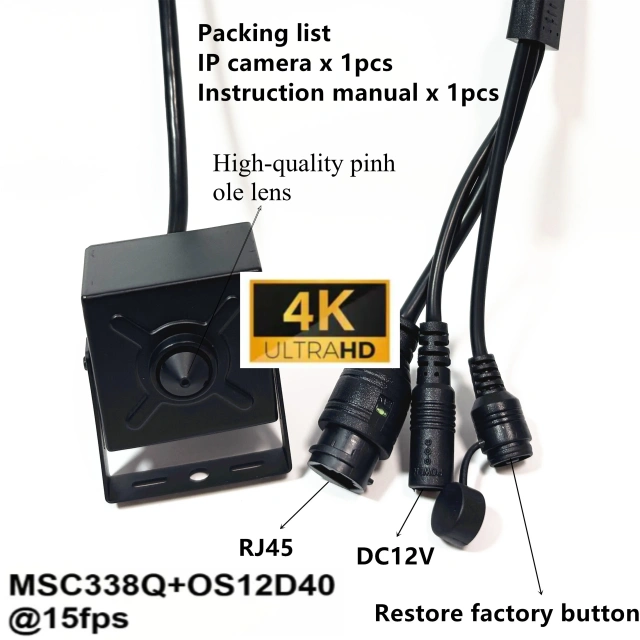 H.265 POE HD 6K 12MP Audio Mini IP Camera 4K 8MP Pin hole 3.7MM Lens Security P2P CCTV Cameras Video Surveillance APP Videolink