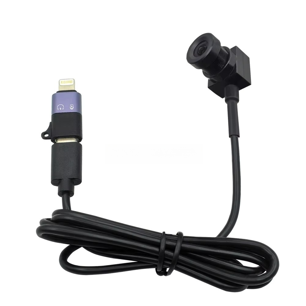 1MP 720P HD Android PC Mini UVC USB Camera IOS OTG Lightning Security Video Audio Camera Webcam With 3.6mm No Distortion Lens
