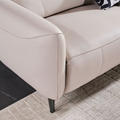 Luxury Genuine Italian style Leather power Reclinable Living room furniture sectional sofa