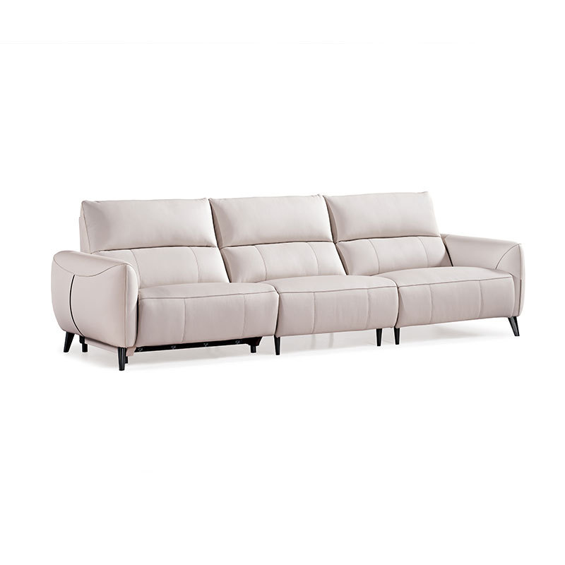 Luxury Genuine Italian style Leather power Reclinable Living room furniture sectional sofa