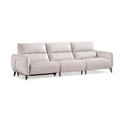 Luxury Genuine Italian style Leather power Reclinable Living room furniture sectional sofa