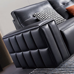 Luxury Genuine High-end Leather power Reclinable Living room villa sectional sofa