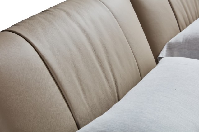 Modern Italian Design Solid Wood high-end King Size genuine Leather Bed for bedroom