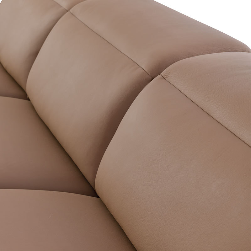 Luxury Italian design Full Genuine Leather power Recliner Living room villa furniture Modern sectional sofa