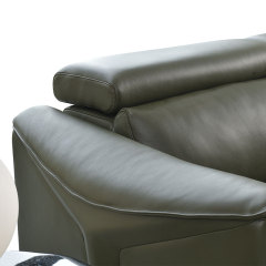 Luxury Italian design Full Genuine Leather power Recliner Living room villa furniture Modern sectional sofa