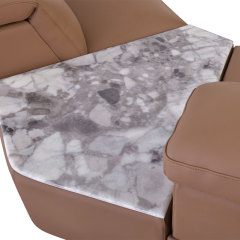 Luxury Italian design Full Genuine Leather power Recliner Living room villa furniture Modern sectional sofa