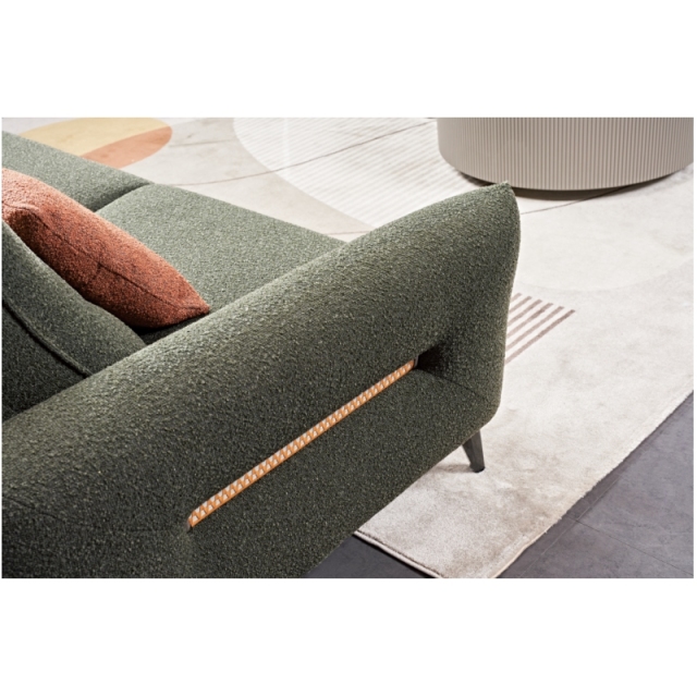 Luxury Italian style Living room furniture sectional fabric power Reclinable sofa