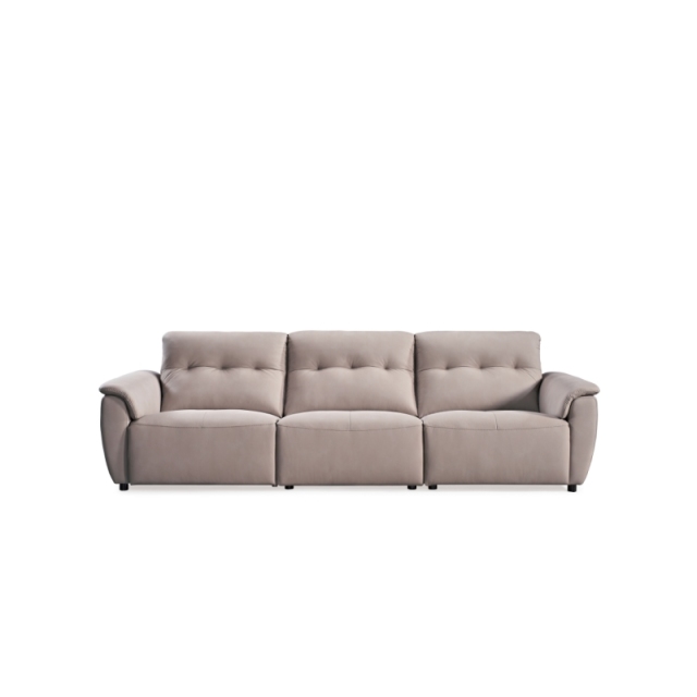 Luxury Italian style Living room furniture sectional power Reclinable Tech Leather sofa