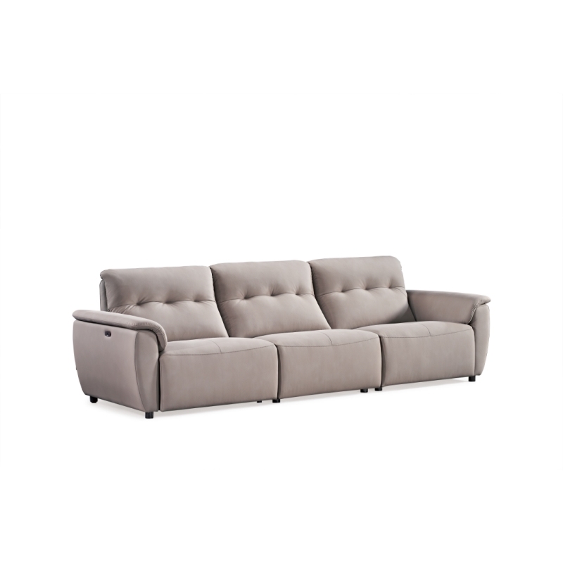 Luxury Italian style Living room furniture sectional power Reclinable Tech Leather sofa