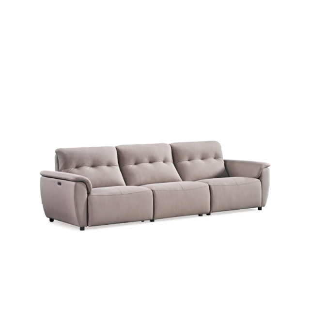 Luxury Italian style Living room furniture sectional power Reclinable Tech Leather sofa