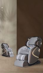 0 Gravity Capsule L-Track Massage Chair, Two Color Options, Full Body Gravity Distribution, Ultimate Relaxation Experience.