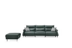 High-end luxury series of modern electric sofa, with high-density sponge filling, made of solid wood frame, one button to control the angle of the sofa, comes with usb charging port.