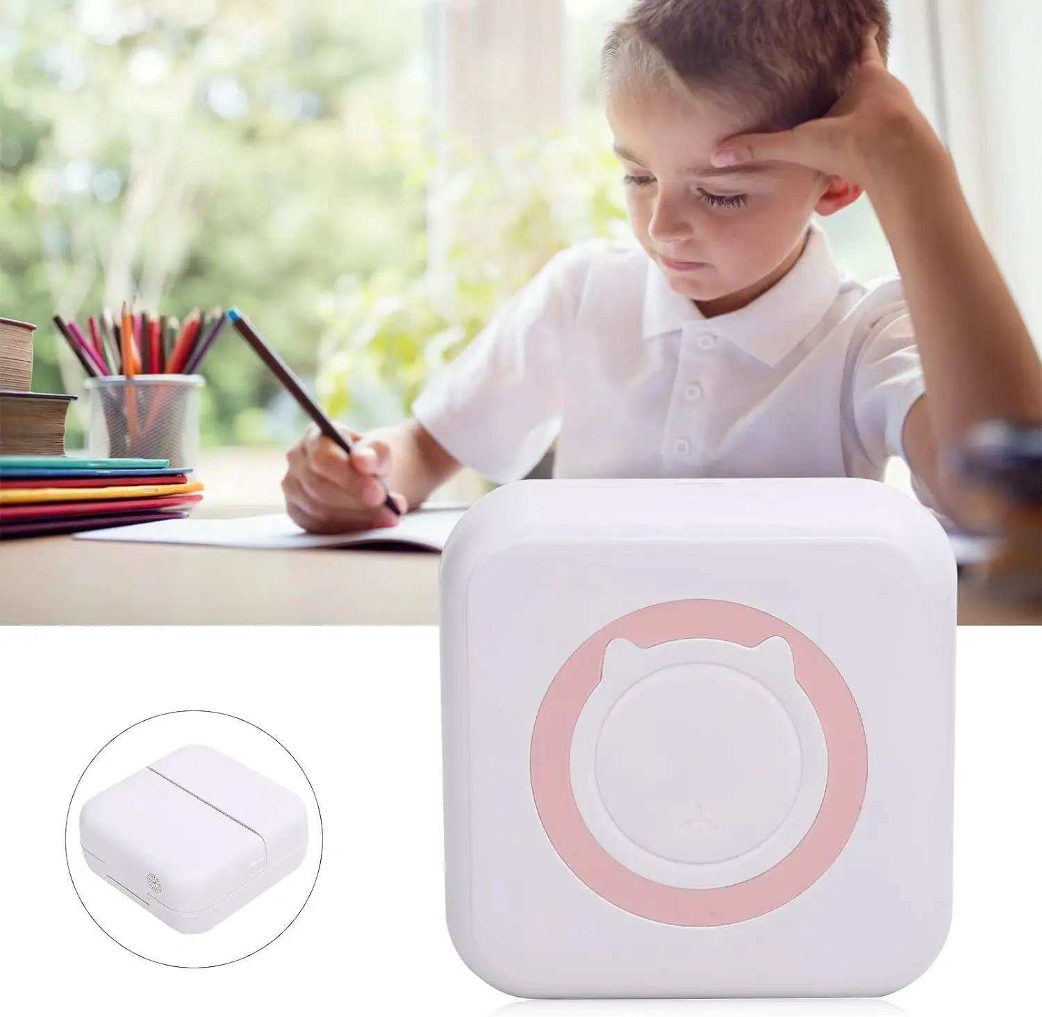 Jumon Inkless Mini Pocket Printer Mobile Phone Photo Portable Bluetooth Printer Support Smart Phone with White Thermal Paper China Infant Baby Toys Manufacturers, Suppliers
