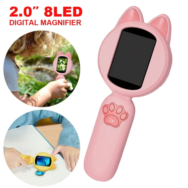 Jumon LCD Display Digital Viewer Child Pocket Microscope Support Photograph Educational Viewer Child Toy for Indoor Outdoor China Infant Baby Toys Manufacturers, Suppliers