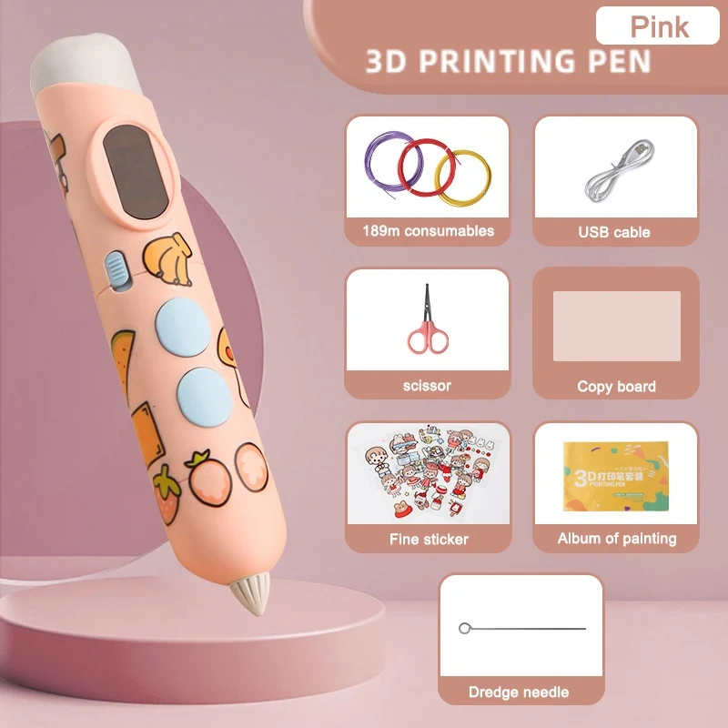 Jumon 3D Printing Pen for Children Gel Art Craft Printer 3D Pen Drawing Print For Kids Adults Creative Draw China Infant Baby Toys Manufacturers, Suppliers