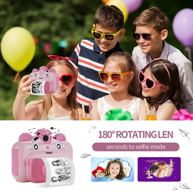 Jumon 1080P HD Mini Instant Paper Camera Photo Gifts Children's Print Camera Toys Digital Kids Instant Selfie Printing Camera China Infant Baby Toys Manufacturers, Suppliers