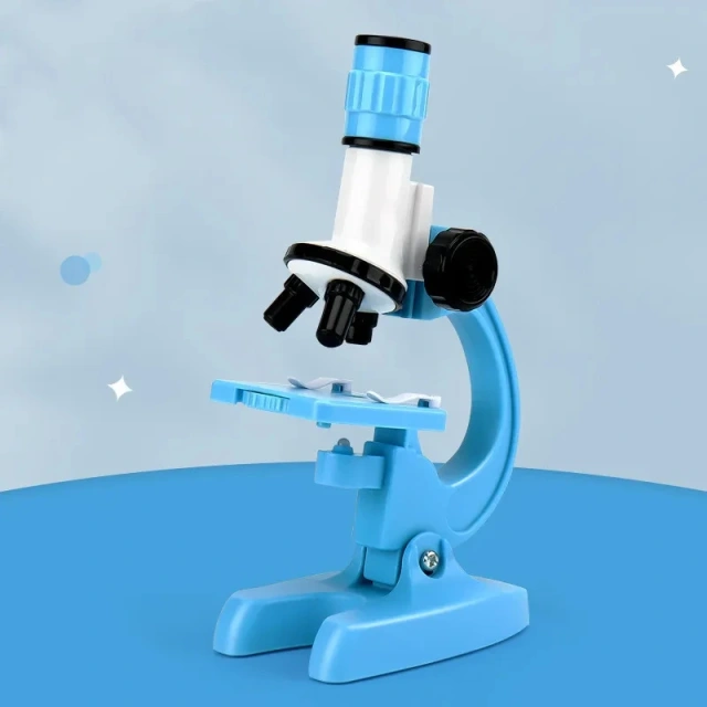 Jumon LED Optical Biological Microscope Science Educational Toys Blue Pink 1200X Kid Microscope China Infant Baby Toys Manufacturers, Suppliers
