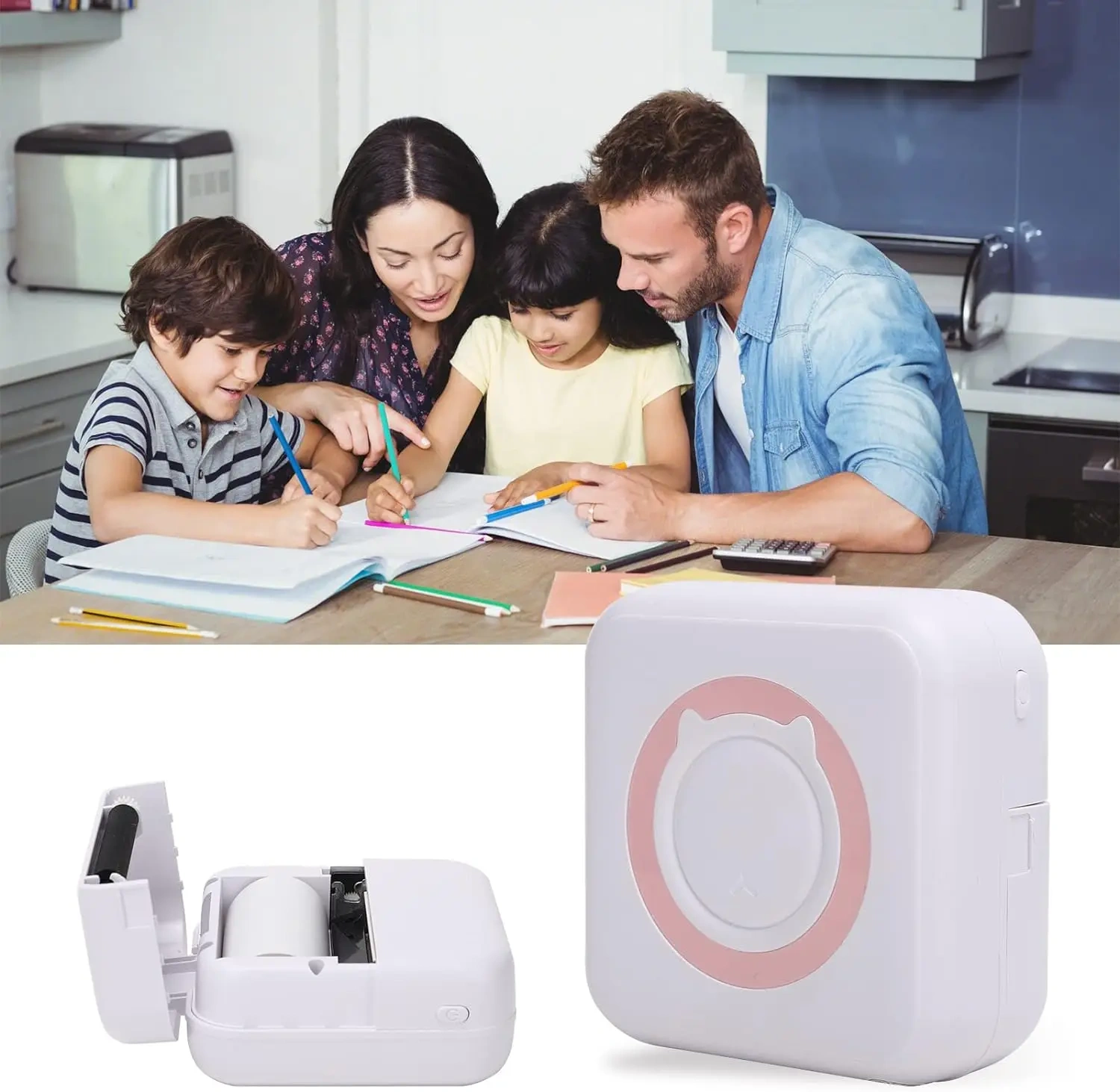 Jumon Inkless Mini Pocket Printer Mobile Phone Photo Portable Bluetooth Printer Support Smart Phone with White Thermal Paper China Infant Baby Toys Manufacturers, Suppliers
