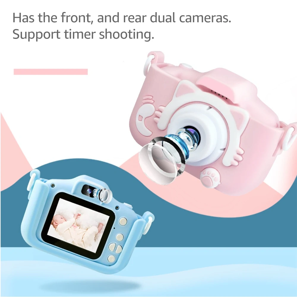 Jumon 1080P HD Camcorder Digital Kid Camera Cute Toy Cat Dog unicorn Children's Camera Toys Kids Selfie Toddler Child Camera China Infant Baby Toys Manufacturers, Suppliers