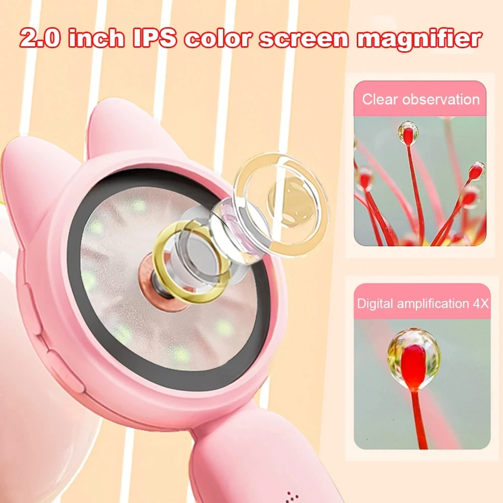 Jumon LCD Display Digital Viewer Child Pocket Microscope Support Photograph Educational Viewer Child Toy for Indoor Outdoor China Infant Baby Toys Manufacturers, Suppliers