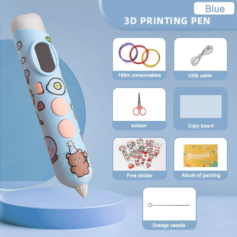 Jumon 3D Printing Pen for Children Gel Art Craft Printer 3D Pen Drawing Print For Kids Adults Creative Draw China Infant Baby Toys Manufacturers, Suppliers