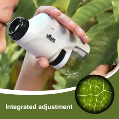 Jumon LED Light Biological Microscope 60X-120X Educational Toys Children Handheld Microscope China Infant Baby Toys Manufacturers, Suppliers