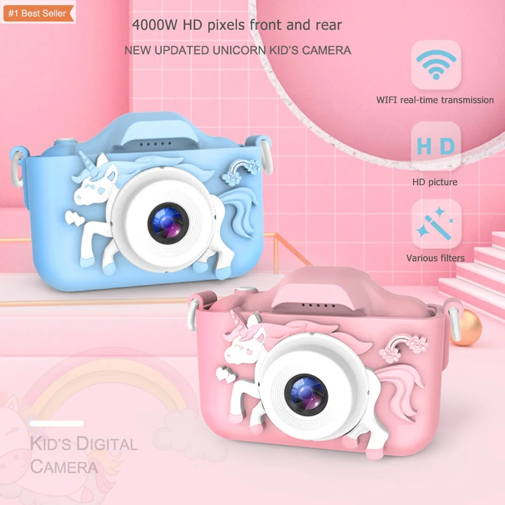 Jumon Cute Toys Horse Mini Digital Camera HD IPS Screen Cameras Toy Children Boys Girls Birthday Gifts Unicorn Kids Camera China Infant Baby Toys Manufacturers, Suppliers