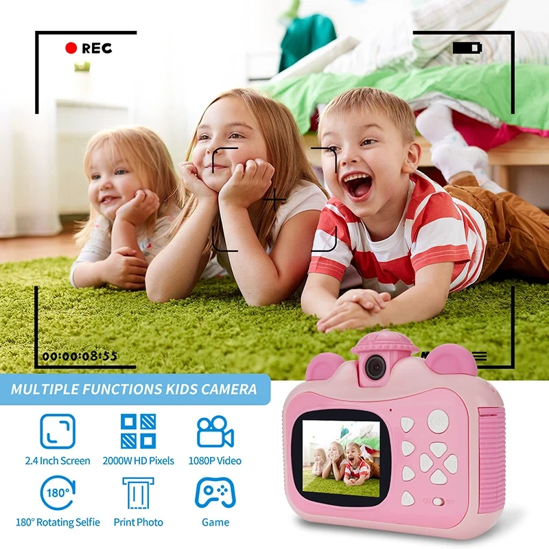 Jumon 1080P HD Mini Instant Paper Camera Photo Gifts Children's Print Camera Toys Digital Kids Instant Selfie Printing Camera China Infant Baby Toys Manufacturers, Suppliers
