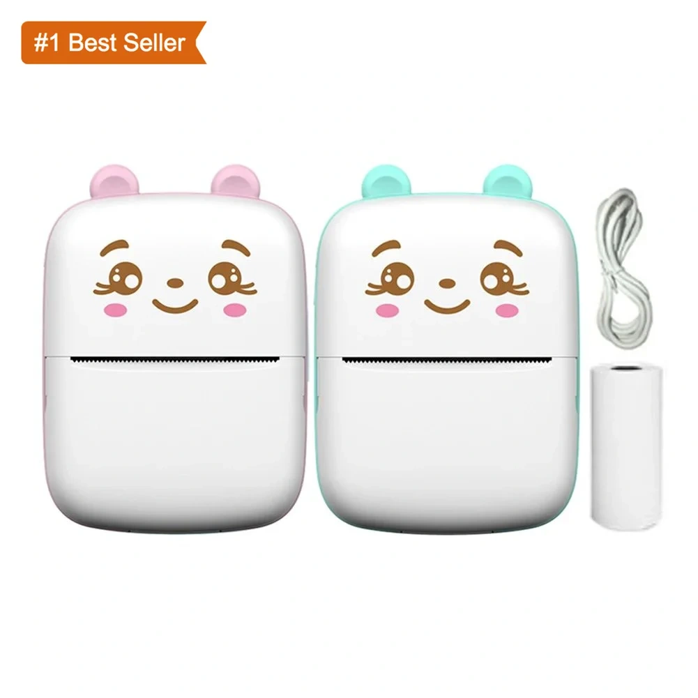 Portable Thermal Printer MINI Wireless BT 203dpi Photo Label Memo Printing With USB Cable Portable Photo Pocket Printer China Infant Baby Toys Manufacturers, Suppliers