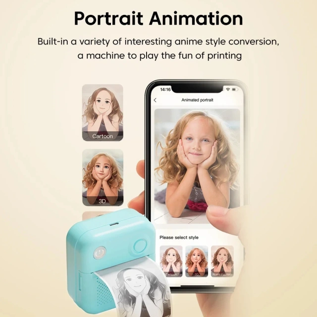 Jumon Thermal Paper Inkless Portable Self-adhesive Label Printer Wireless Mini Portable Thermal Printing Machine China Infant Baby Toys Manufacturers, Suppliers