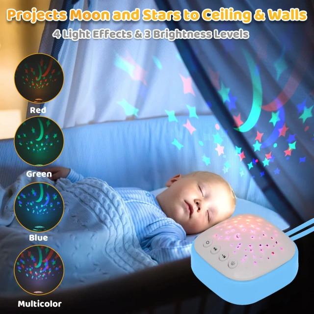 Jumon Patent Portable White Noise Machine Sleepers Sound Machine Star Projector Baby Soother Relaxation Sleep Aid For Baby China Infant Baby Toys Manufacturers, Suppliers