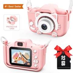 Jumon 1080P HD Camcorder Digital Kid Camera Cute Toy Cat Dog unicorn Children's Camera Toys Kids Selfie Toddler Child Camera China Infant Baby Toys Manufacturers, Suppliers