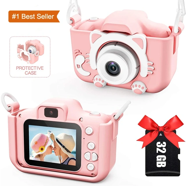 Jumon 1080P HD Camcorder Digital Kid Camera Cute Toy Cat Dog unicorn Children's Camera Toys Kids Selfie Toddler Child Camera China Infant Baby Toys Manufacturers, Suppliers