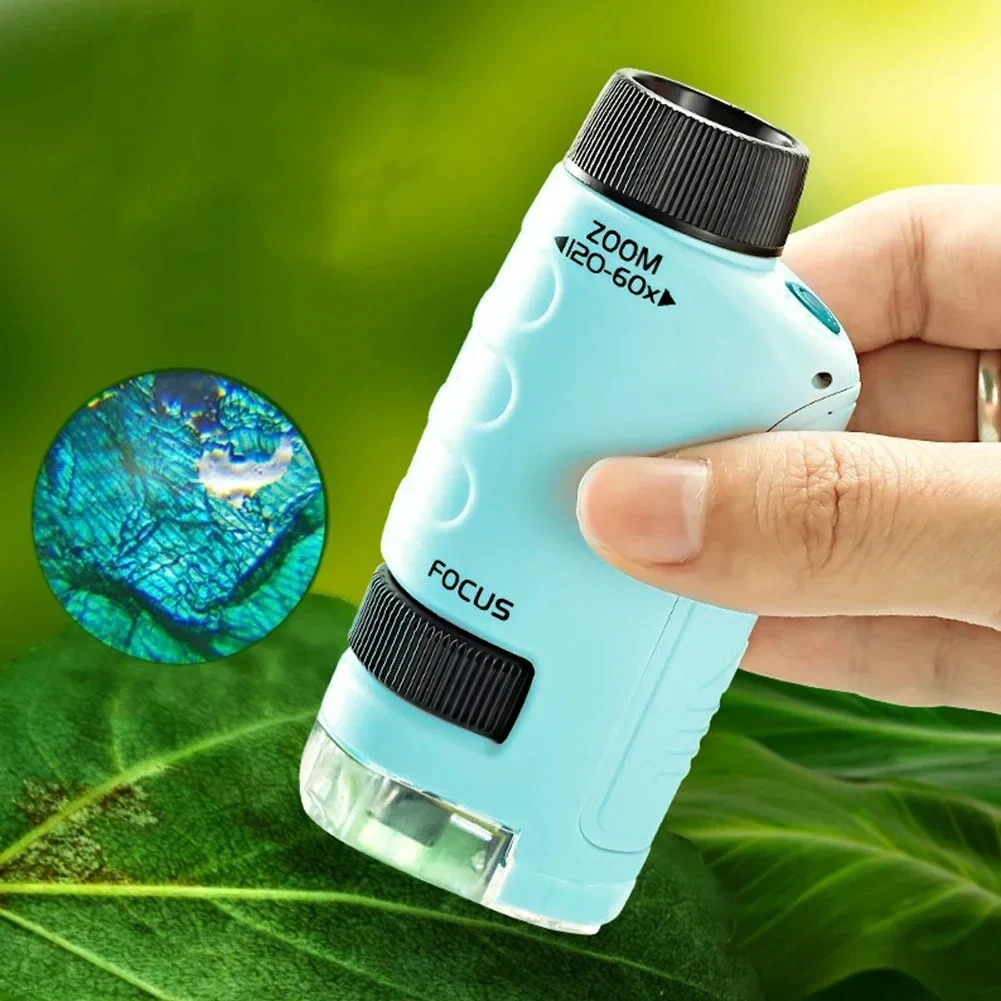 Jumon Pocket Optical Biological Microscope Kid Science Educational Toys 60X-120X Handheld Microscope China Infant Baby Toys Manufacturers, Suppliers