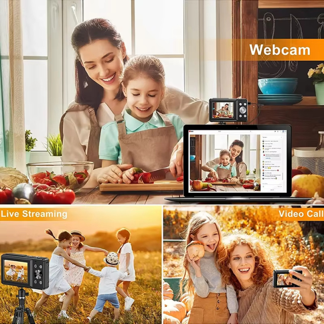 Jumon Digital kids Camera with 16x Zoom Compact Cameras 1080P 44MP Children Cameras for Beginner Photography China Infant Baby Toys Manufacturers, Suppliers