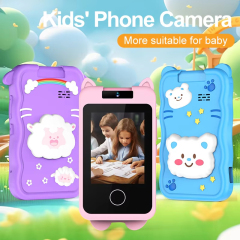 Jumon Kids Phone Camera 2.4-inch IPS Touch Screen MOS Sensor MicroSD HD 1080P Video Dual Lenses Filter MP3 Game Alarm Calculator China Infant Baby Toys Manufacturers, Suppliers
