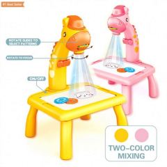 Jumon 2 in 1 Drawing Board Toy Projector Draw Pad Painting Children Writing Tablet Chairs Projector Art Drawing Graphics Table China Infant Baby Toys Manufacturers, Suppliers
