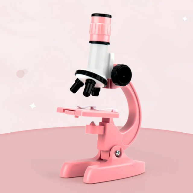 Jumon LED Optical Biological Microscope Science Educational Toys Blue Pink 1200X Kid Microscope China Infant Baby Toys Manufacturers, Suppliers